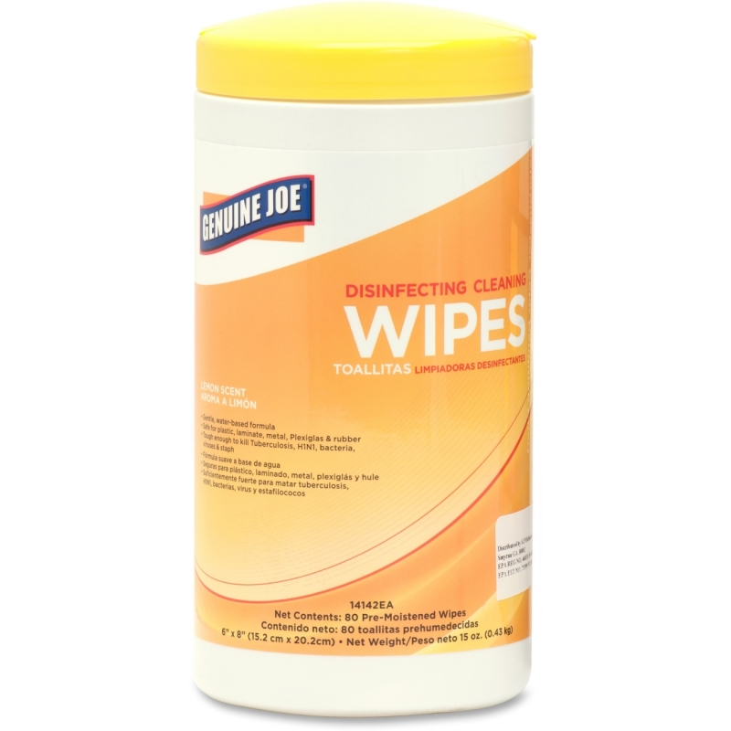 Genuine Joe Disinfecting Cleaning Wipes 14142CT GJO14142CT