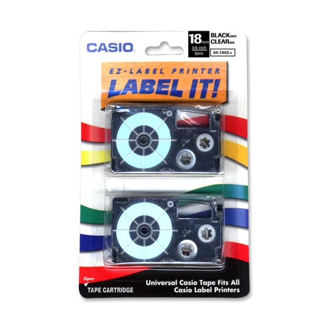 Casio Label Tape XR-18X2S CSOXR18X2S