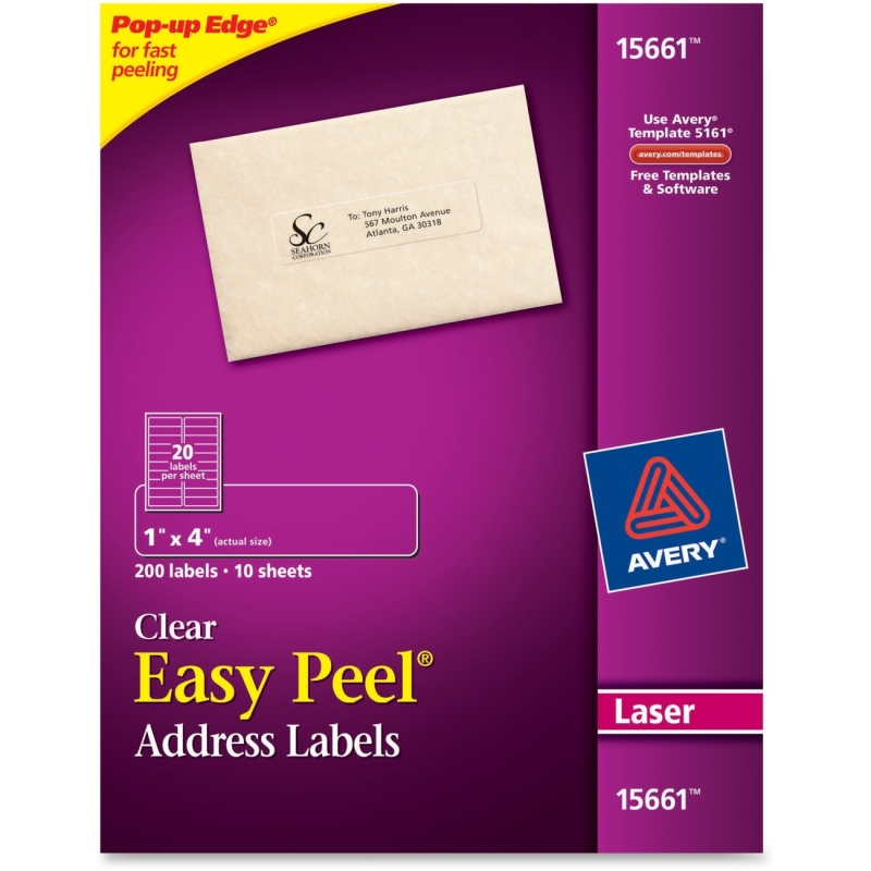 Avery Easy Peel Mailing Label 15661 AVE15661