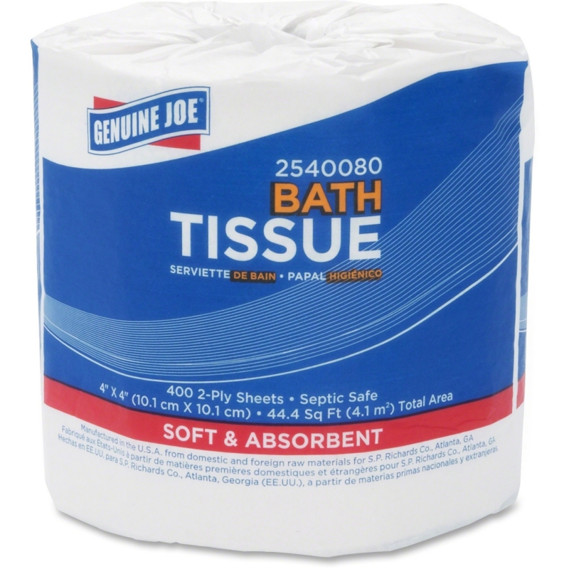 Genuine Joe 2-Ply Standard Bath Tissue Rolls 2540080 GJO2540080