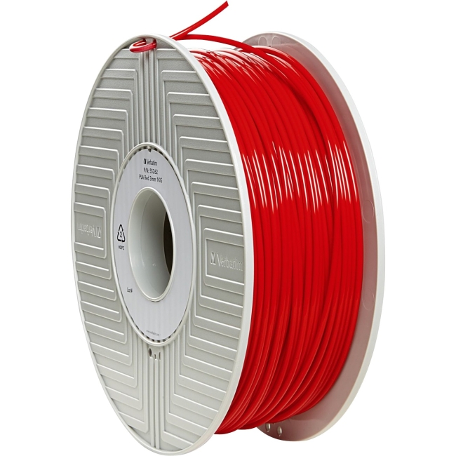 Verbatim PLA 3D Filament 3mm 1kg Reel - Red 55262