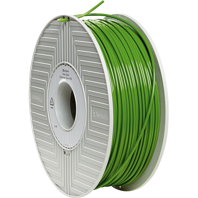 Verbatim PLA 3D Filament 3mm 1kg Reel - Green 55263