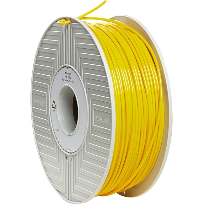 Verbatim PLA 3D Filament 3mm 1kg Reel - Yellow 55264