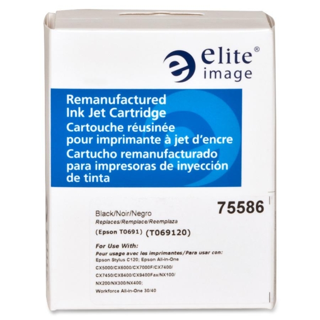 Elite Image Remanufactured Ink Cartridge Alternative For Epson T069120 75586 ELI75586
