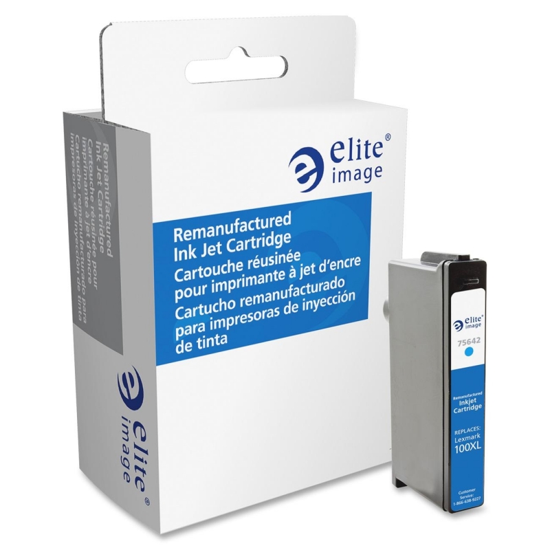 Elite Image Remanufactured Ink Cartridge Alternative For Lexmark 100 Cyan (14N1068) 75642 ELI75642