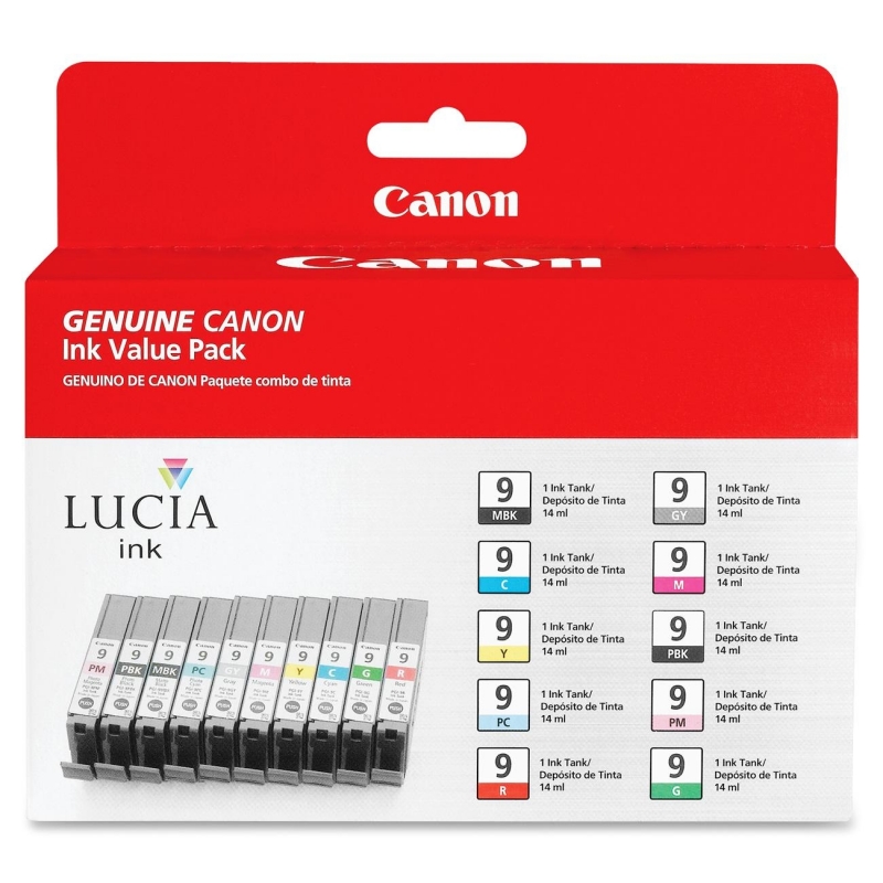 Canon Lucia 10 Color Ink Pack PGI910CLRS CNMPGI910CLRS PGI-9