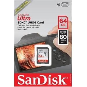 SanDisk 64GB Ultra Secure Digital Extended Capacity (SDXC) Card SDSDUNC-064G-AN6IN
