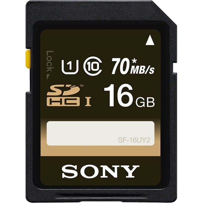 Sony 16GB SDHC Class 10 UHS-1 Memory Card SF16UY2/TQ