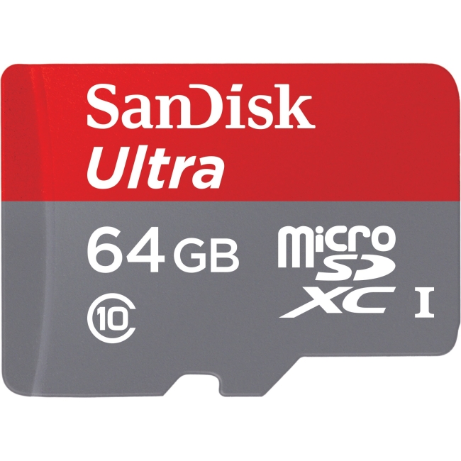 SanDisk 64GB Mobile Ultra microSD Extended Capacity (microSDXC) Card SDSQUNC-064G-AN6MA