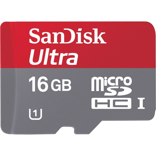 SanDisk 16GB Ultra microSD High Capacity (microSDHC) Card SDSQXSG-016G-ANCMA
