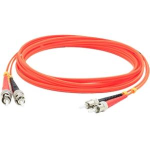 AddOn 8m Multi-Mode Fiber (MMF) Duplex ST/ST OM1 Orange Patch Cable ADD-ST-ST-8M6MMF