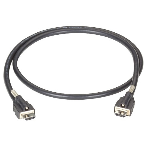 Black Box Locking HDMI to Locking HDMI Cable, 2-m (6.5-ft.) VCL-HDMIL-002M