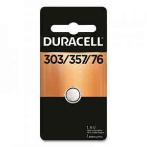 Duracell Button Cell Silver Oxide Calculator/Watch Battery, 303/357, 1.5V, 6/Box DURD303357PK D303/357BPK