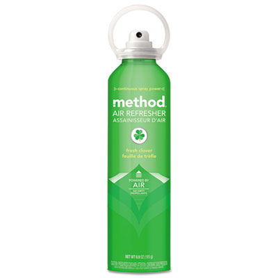 Method Air Refresher, Fresh Clover, 6.9 oz Aerosol, 6/Carton MTH01419 01419