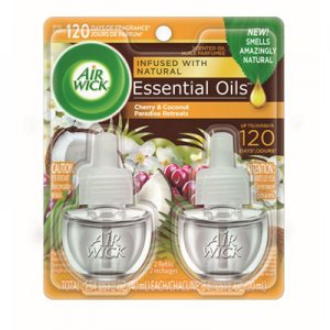 Air Wick Life Scents Scented Oil Refills, Paradise Retreat, 0.67 oz, 2/Pack RAC91110EA 62338-91110