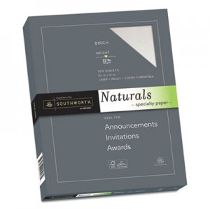 Southworth Naturals Paper, Birch, 8 1/2 x 11, 32lb, 100 Sheets SOU99418 99418