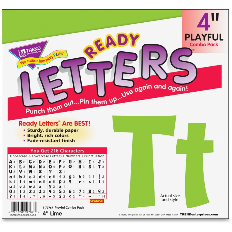Trend 4" Playful Ready Letters Combo Pack 79767 TEP79767
