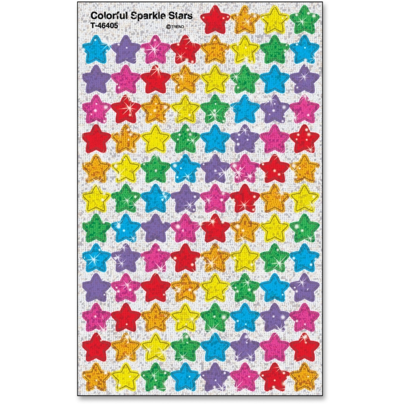 Trend Colorful Sparkle Stars superShapes Stickers 46405 TEP46405