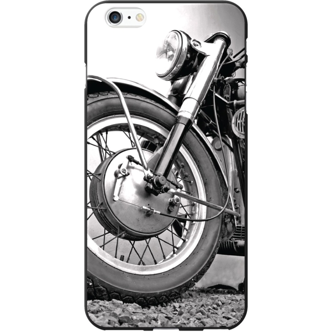 OTM iPhone 6 Plus Black Matte Case Rugged Collection, Motorcycle IP6PV1BM-RGD-03