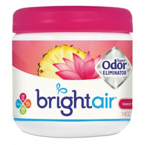 Bright Air Super Odor Eliminator, Island Nectar and Pineapple, Pink, 14oz BRI900114EA BRI 900114