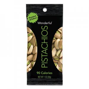 Paramount Farms Wonderful Pistachios, Roasted & Salted, 1 oz Pack, 12/Box PAM072142A25X 072142A25X