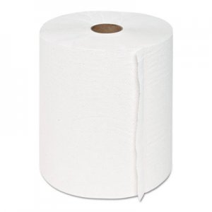 GEN Hardwound Roll Towels, 1-Ply, White, 8" x 600 ft, 12 Rolls/Carton GEN1915