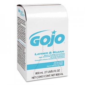 GOJO Lather & Klean Body & Hair Shampoo Refill, Pleasantly Scented, 800 ml GOJ912612 9126-12