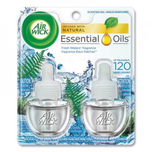Air Wick Scented Oil Refill, Fresh Waters, 0.67oz, 2/Pack, 6 Pack/Carton RAC79717CT 62338-79717
