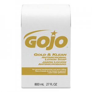 GOJO Gold & Klean Lotion Soap Bag-in-Box Dispenser Refill, Floral Balsam, 800mL GOJ912712CT 9127-12