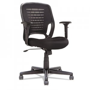 OIF Swivel/Tilt Mesh Task Chair, Height Adjustable T-Bar Arms, Black OIFEM4817 ALEEK4817