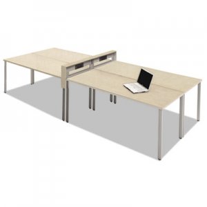 Safco Mayline e5 Four-Person Workstation with Beltway, 123-1/2w x 60d x 29-1/2h, Summer Suede MLNEZPW5AGY