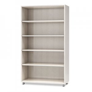 Mayline e5 Series Five-Shelf Bookcase, 36w x 15d x 62h, White MLNEZBC3662AGZ EZBC3662AGZ