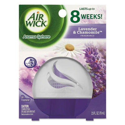 Air Wick Aroma Sphere Air Freshener, Lavender & Chamomile, 2.5 oz Container RAC89328EA 89328CT