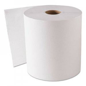 GEN Hardwound Roll Towels, White, 8" x 800 ft, 6 Rolls/Carton GEN1820
