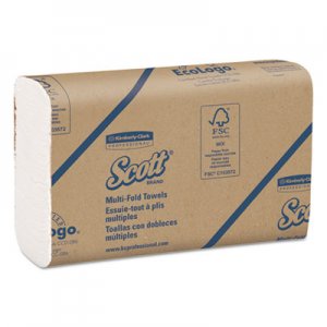 Scott Multi-Fold Towels, Absorbency Pockets, 9 2/5 x 9 1/5, White, 250 Sheets/Pack KCC03650 03650