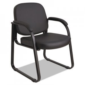 Alera Genaro Series Sled Base Guest Chair, Black Vinyl ALERL43C16 2824G