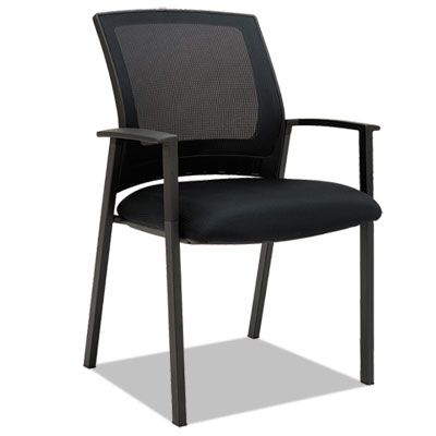 Alera ES Series Mesh Stack Chairs, Black, 2 per Carton ALEES4314 MESHSTACKMESH2