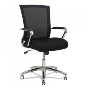 Alera ENR Series Mid-Back Slim Profile Mesh Chair, Black/Chrome ALEENR4218 NR MESH