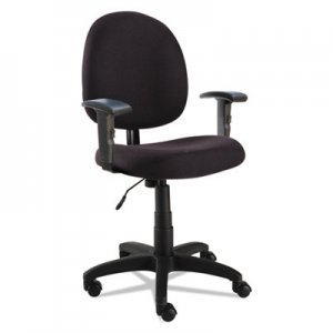 Alera Essentia Series Swivel Task Chair with Adjustable Arms, Black ALEVTA4810 VT ARMED