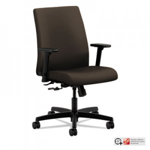 HON Ignition Series Low-Back Task Chair, Espresso Fabric Upholstery HONIT105CU49