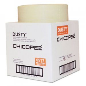 DUSTY Disposable Dust Cloths, 7 7/8 x 11, Yellow, Rayon/Poly, 350 per Roll, 1 Roll/CT CHI0517 0517