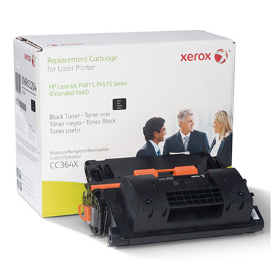 Xerox Compatible Reman CC364X Extended Yield Toner, 40000 Page-Yield, Black XER006R03204 006R03204