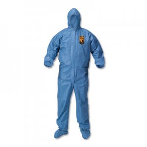 KleenGuard A60 Blood and Chemical Splash Protection Coveralls, 3X-Large, Blue, 20/Carton KCC45096 KCC 45096