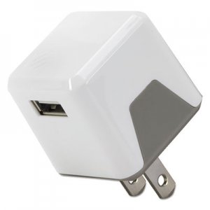 Scosche superCUBE Flip Wall Charger, USB, White SOSUSBH121WT USBH121WT