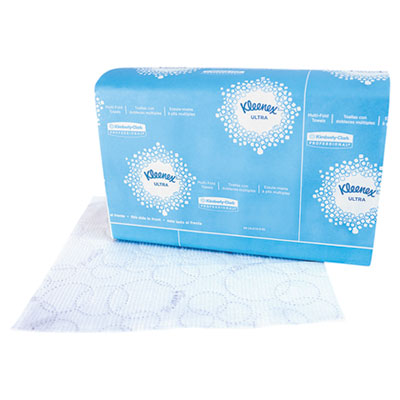 Kleenex Ultra Soft Multi-Fold Towels, 2Ply, White, 9 1/4x9 1/2, 150/Pack, 16 Pack/Carton KCC43752 43752
