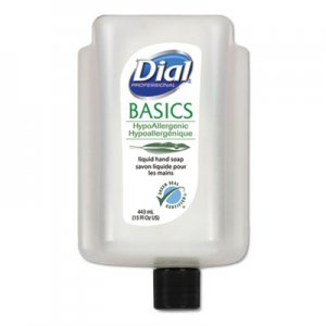 Dial Professional Basics Liquid Hand Soap, Fresh Floral, 15 oz Cartridge, 6/Carton DIA99813CT 99813
