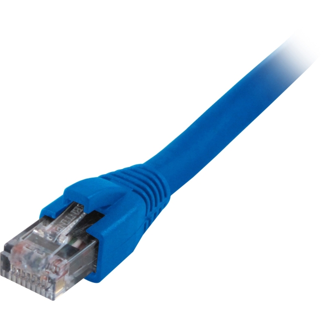Comprehensive Cat6 Snagless Solid Plenum Shielded Blue Patch Cable 200ft CAT6SHP-200BLU