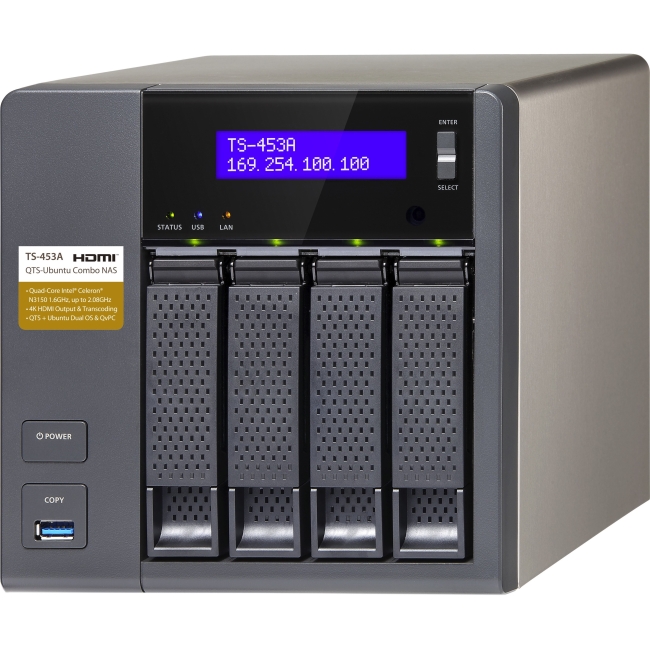 QNAP Trubo NAS NAS Server TS-453A-4G-US TS-453A
