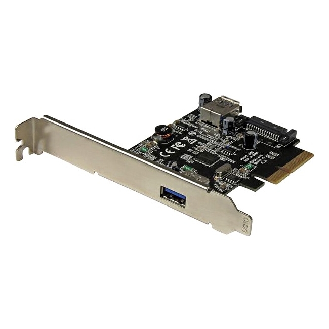 StarTech.com 2-Port USB 3.1 (10Gbps) Card - USB-A, 1x External, 1x Internal - PCIe PEXUSB311EI