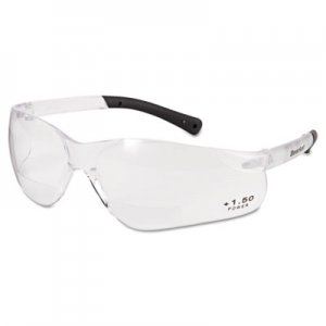 MCR Safety BearKat Magnifier Safety Glasses, Clear Frame, Clear Lens CRWBKH15 BKH15